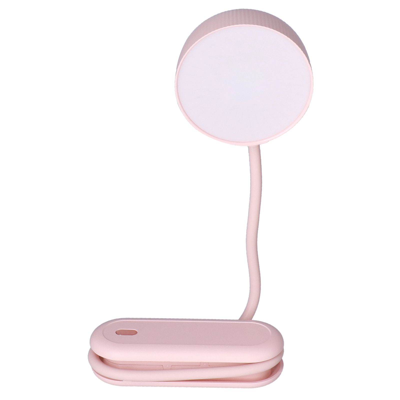 LED Desk Lamp with Gooseneck Night Light 3 Color Stepless Dimming Foldable Eye Protection Lamp USB ChargingPink — image 5