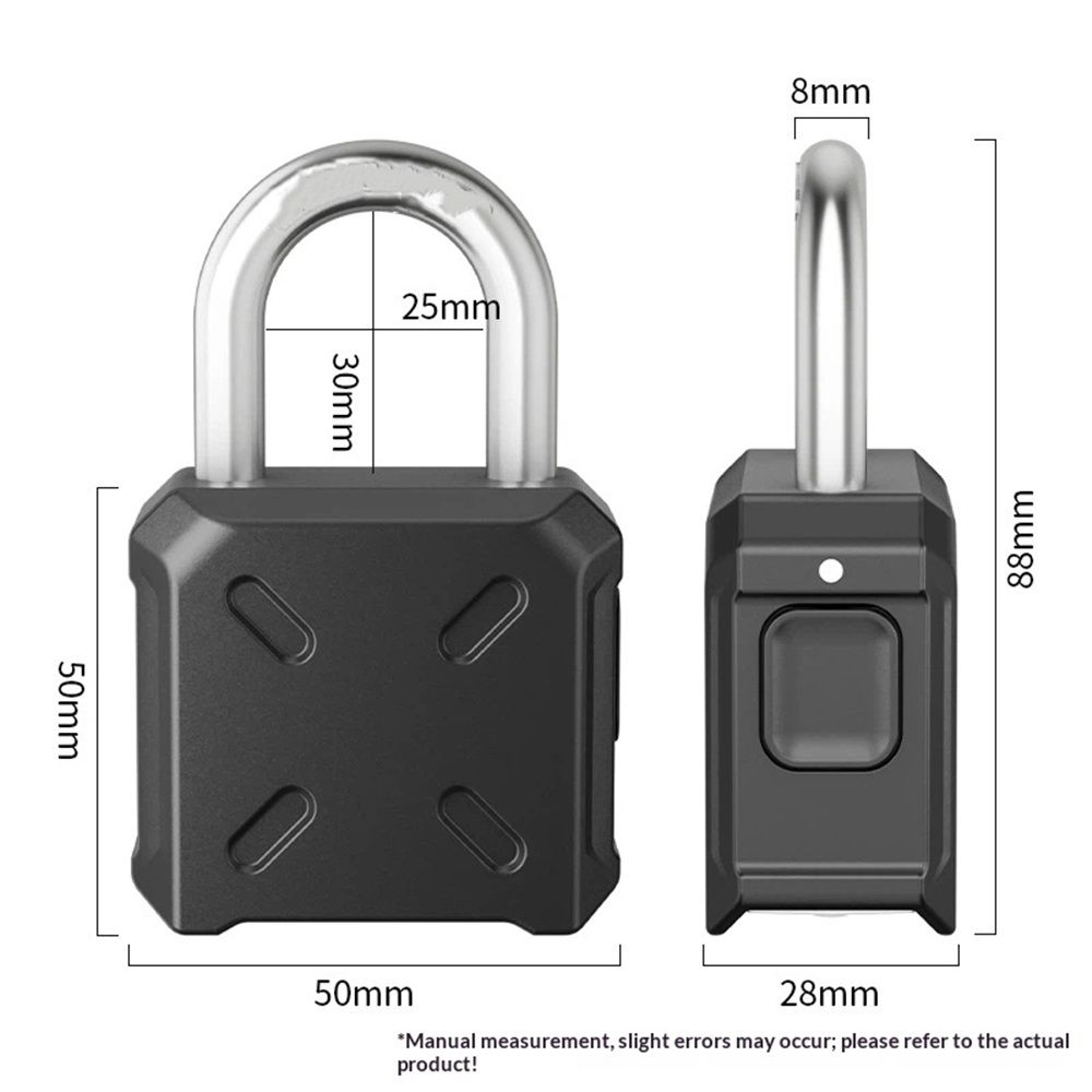 1 Pack Heavy Duty 4 Digit Combination Lock, One Touch Unlocking, Anti-Error Feature, High Security Waterproof Large Outdoor Padlock for School Gym Locker — image 3