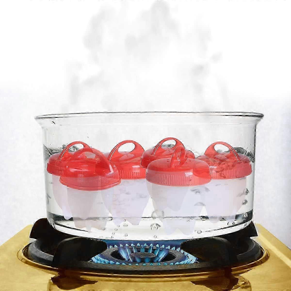 6 Pcs Silicone Shell-Free Egg Cooker Cups — image 5