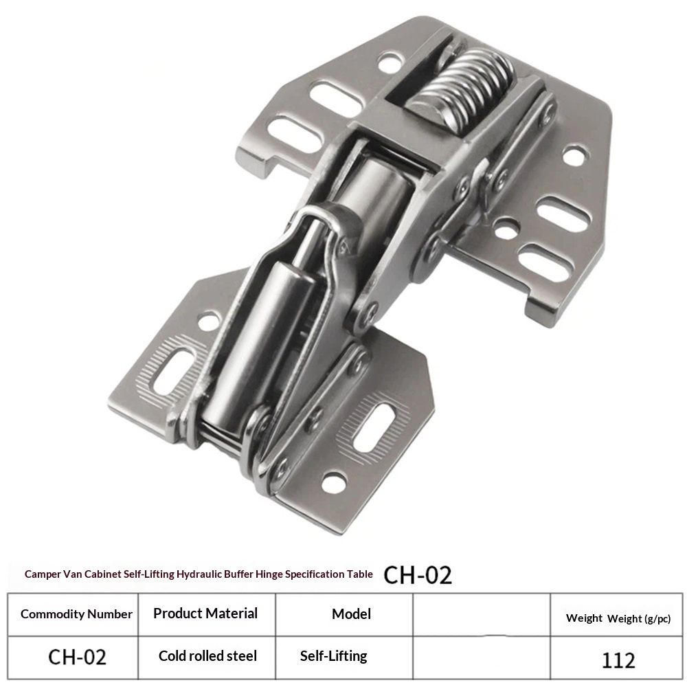 2 PCS Cabinet Hinges Heavy Duty Lid Stay Hinges, Soft Close Lid Hinge, Furniture Door Lift Stay Support Hinge — image 5