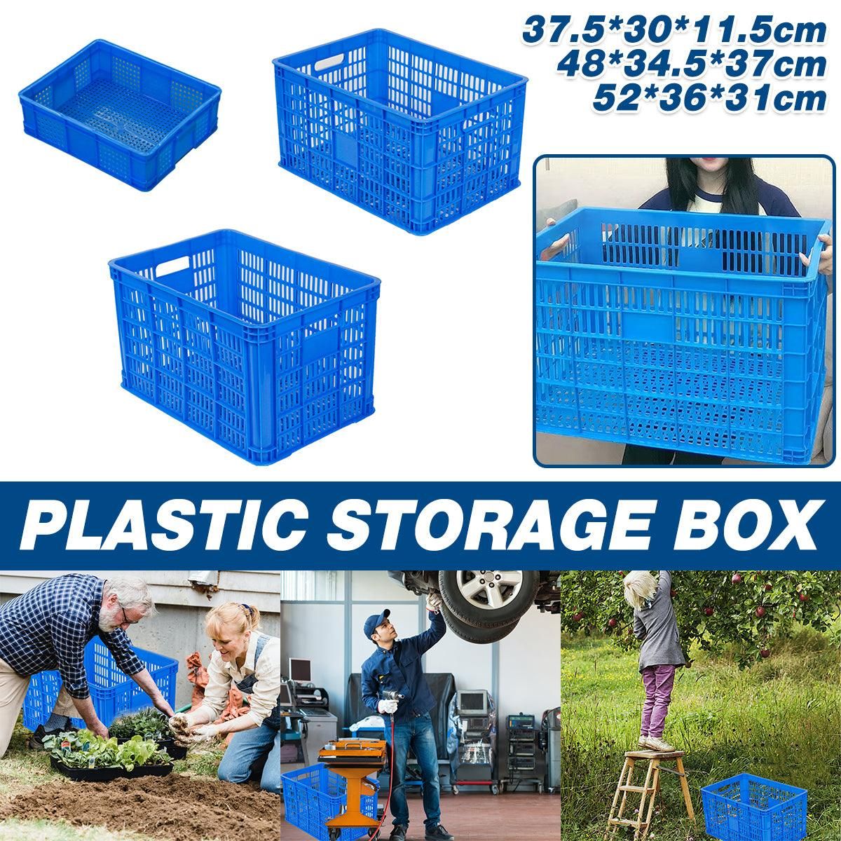 Plastic Rectangular Storage Basket Finishing Transport Box Organizer for Home - 37.5x30x11.5cm โ image 2
