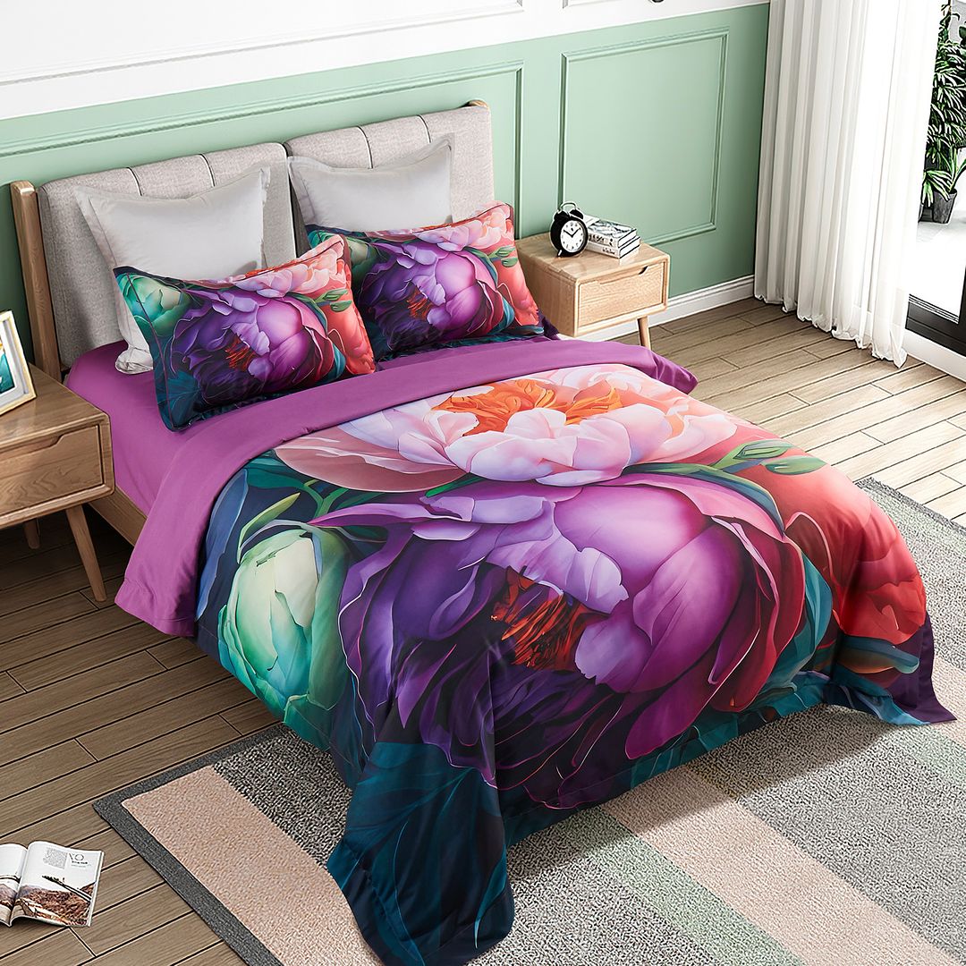 Kaie Floral Quilt Cover Set - Queen Size — image 3