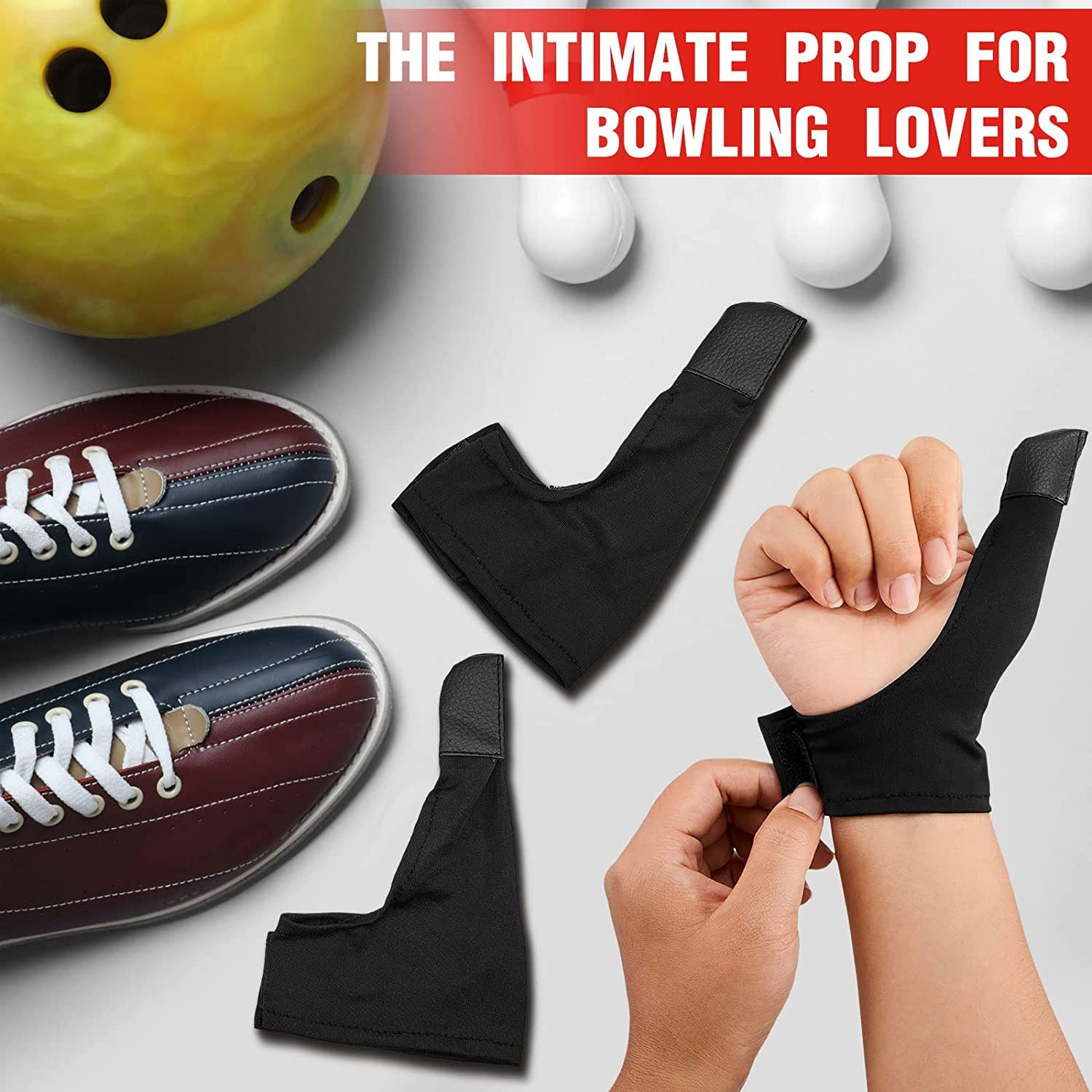 Bowling Thumb Saver Protector 2 Pcs Thumb Guard Bowling Thumb Sock Compact and Lightweight Bowling Gloves for Bowling Ball โ image 2