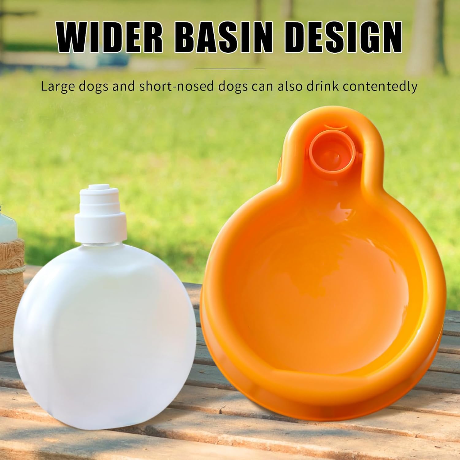 Collapsible Dog Water Bottle 350ml Leakproof BPA Free for Travel Outdoor Use — image 6