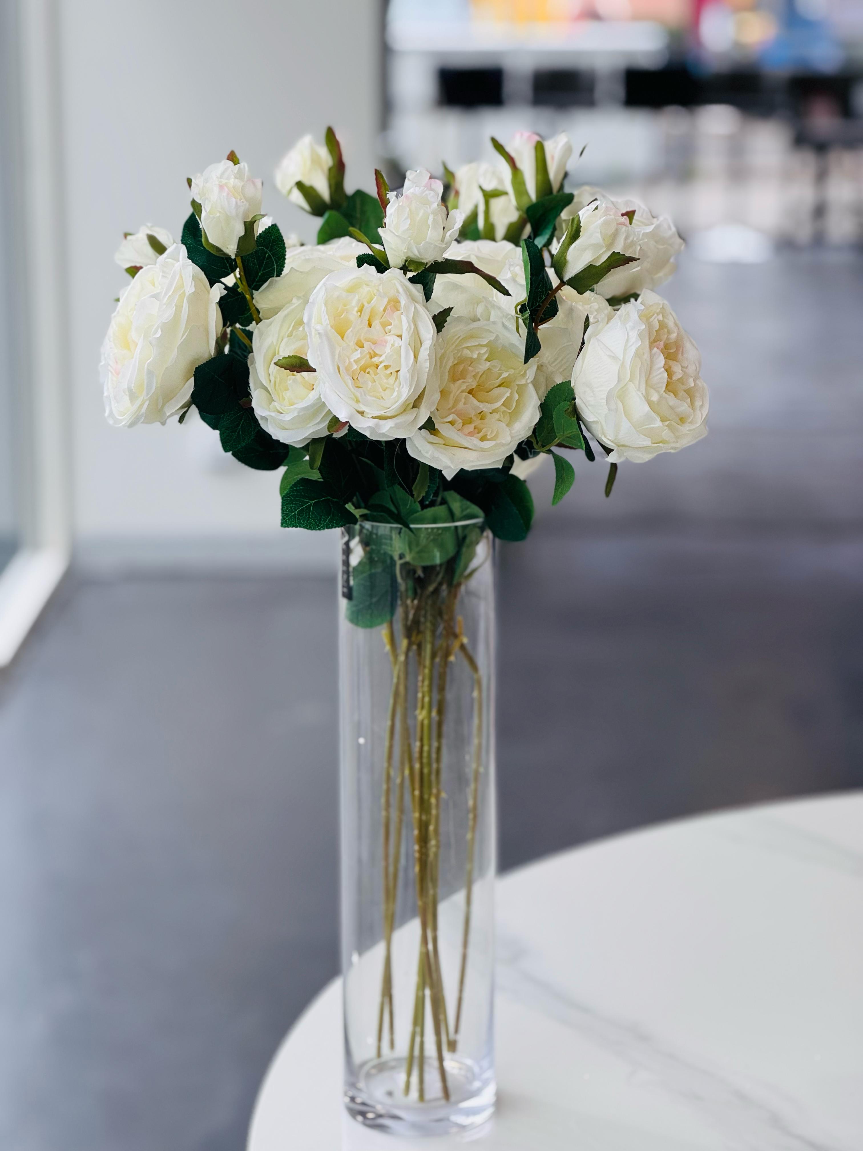 Clear Cylinder Flower Vase 40cm — image 2