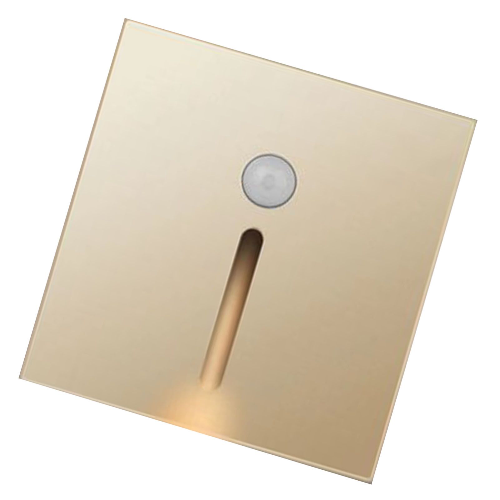 LED Motion Sensor Night Light ABS Small LED Induction Lamp for Bedside Corridor Hallway Gold โ image 4