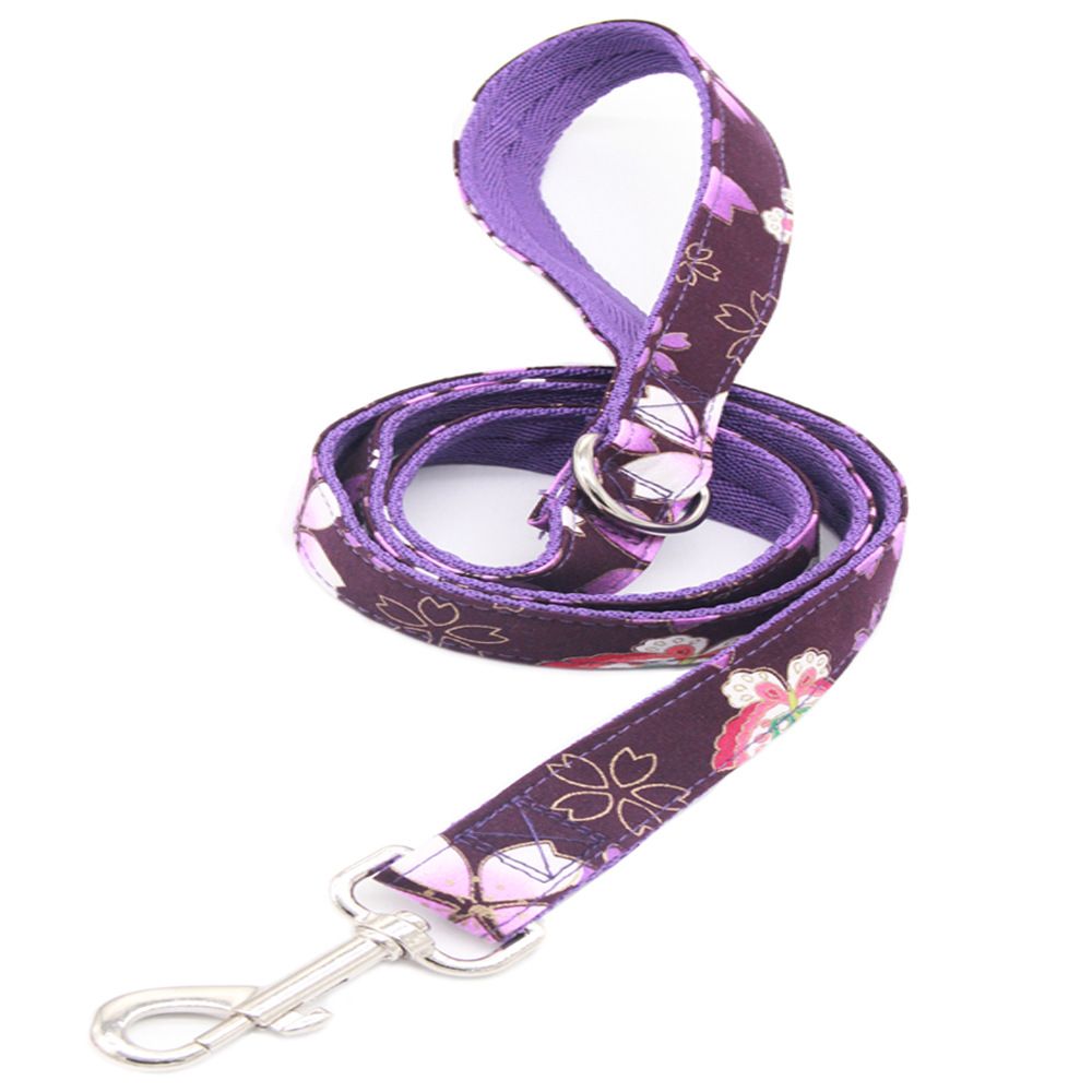 dadugo Dog Leash Nylon 1.2m Small Pink Medium-width 2.0cm — image 5