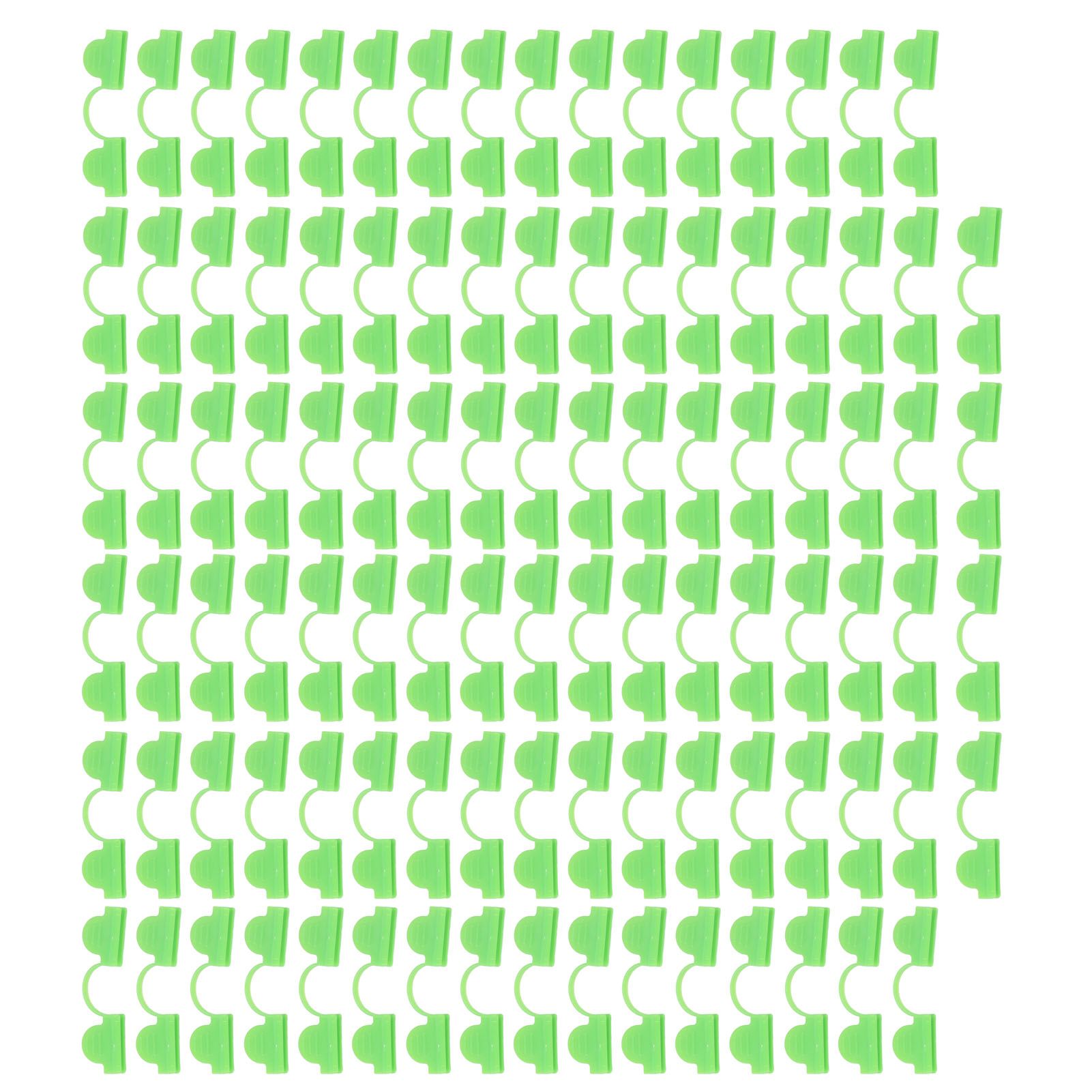 100PCS Greenhouse Clamp Plastic Double Head Shading Garden Hoop Greenhouse Clip Fiberglass Gardening Supplies 5mm Light Green โ image 5