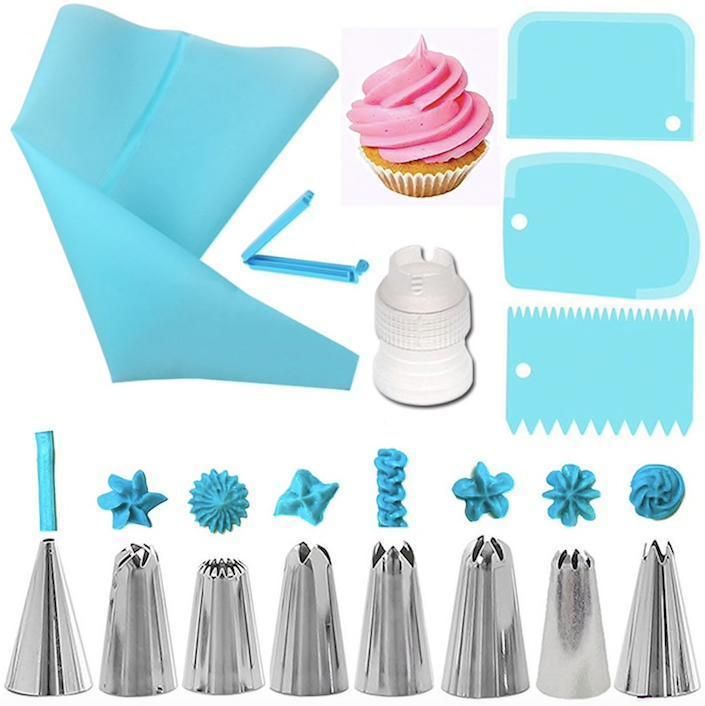 14-Piece Purple Tulle Set, Liquor Bag Tweezers Dough Scraper — image 2