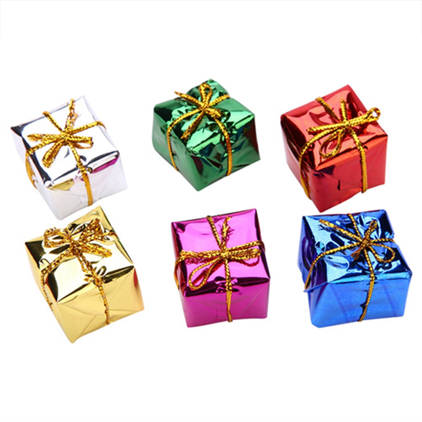 12PCS Gift Box Pendant Hanging Ornament for Christmas Tree Xmas Parties Decor — image 6