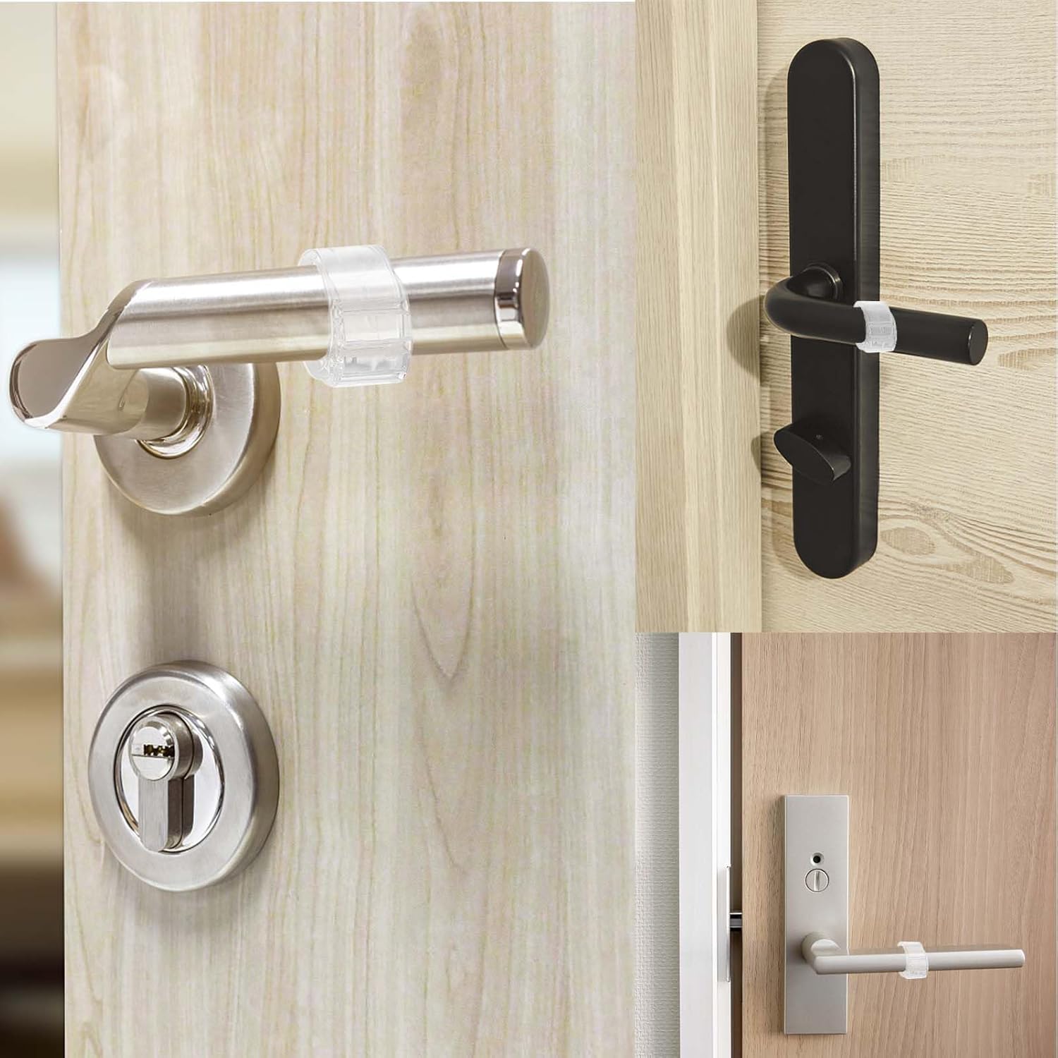 8 Pack Door Stoppers Indoor Wall Protectors Transparent Door Stop Guards — image 6