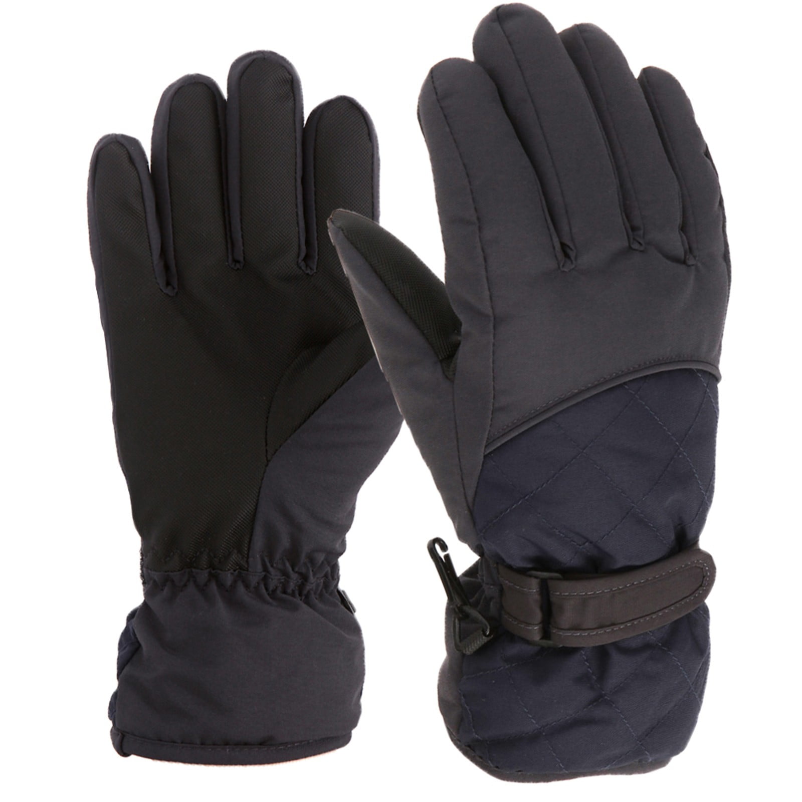 Gloves For Kids Toddler Skis Kids Gloves Winter Gloves Thick Gloves Stretchy Warm Gloves Boys Girls 6-24 Months 6-11 Year AHA2 kids snow gloves Black โ image 4