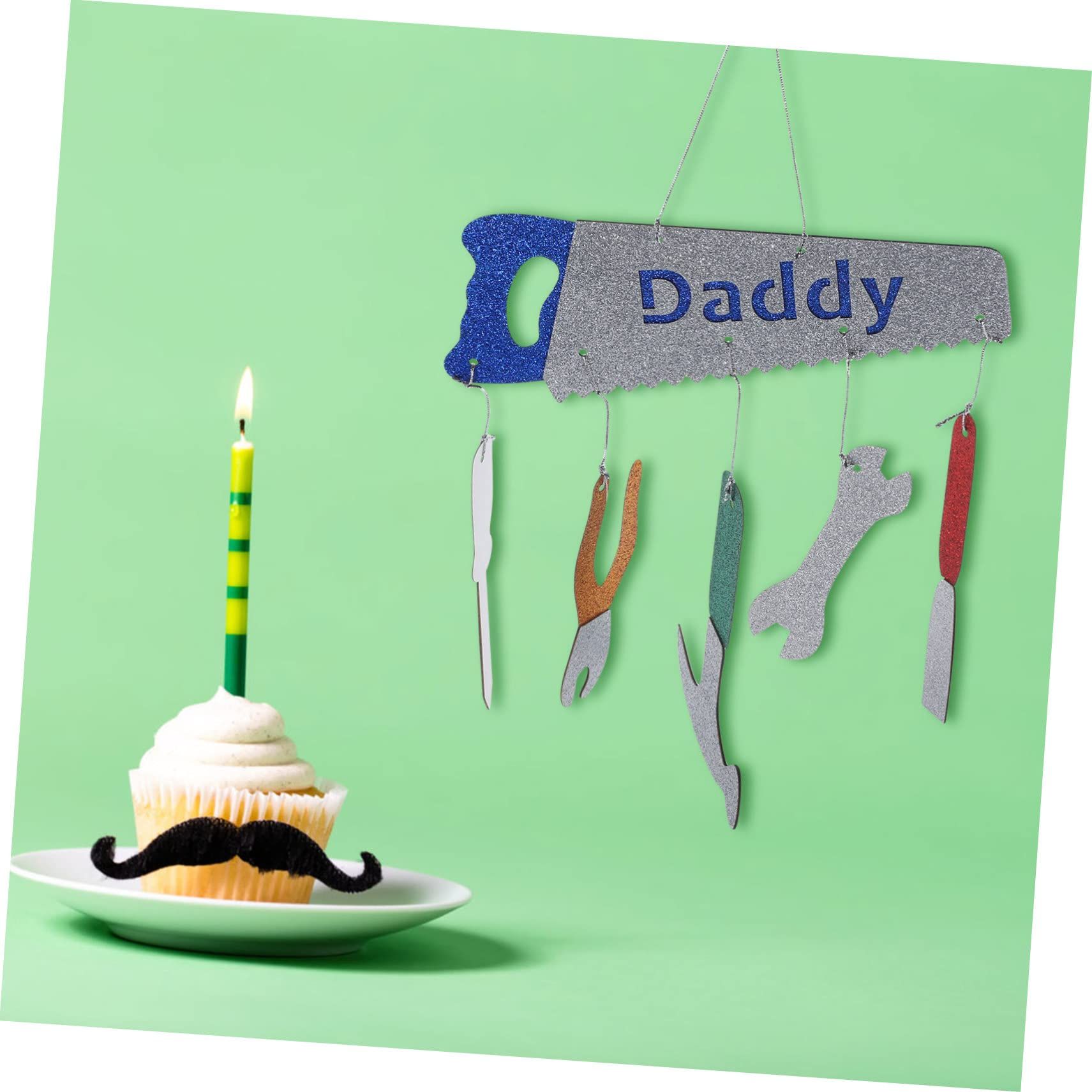 10pcs Tool Decoration Hang Tag Father's Day Hanging Decoration Fathers Day Wall Decoration Fathers Day Hanging Decoration โ image 2