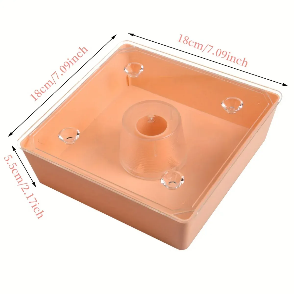 2PCS Bee Feeder Square Water Feeder Beehive Drinking Tool Plastic Beekeeping — image 3