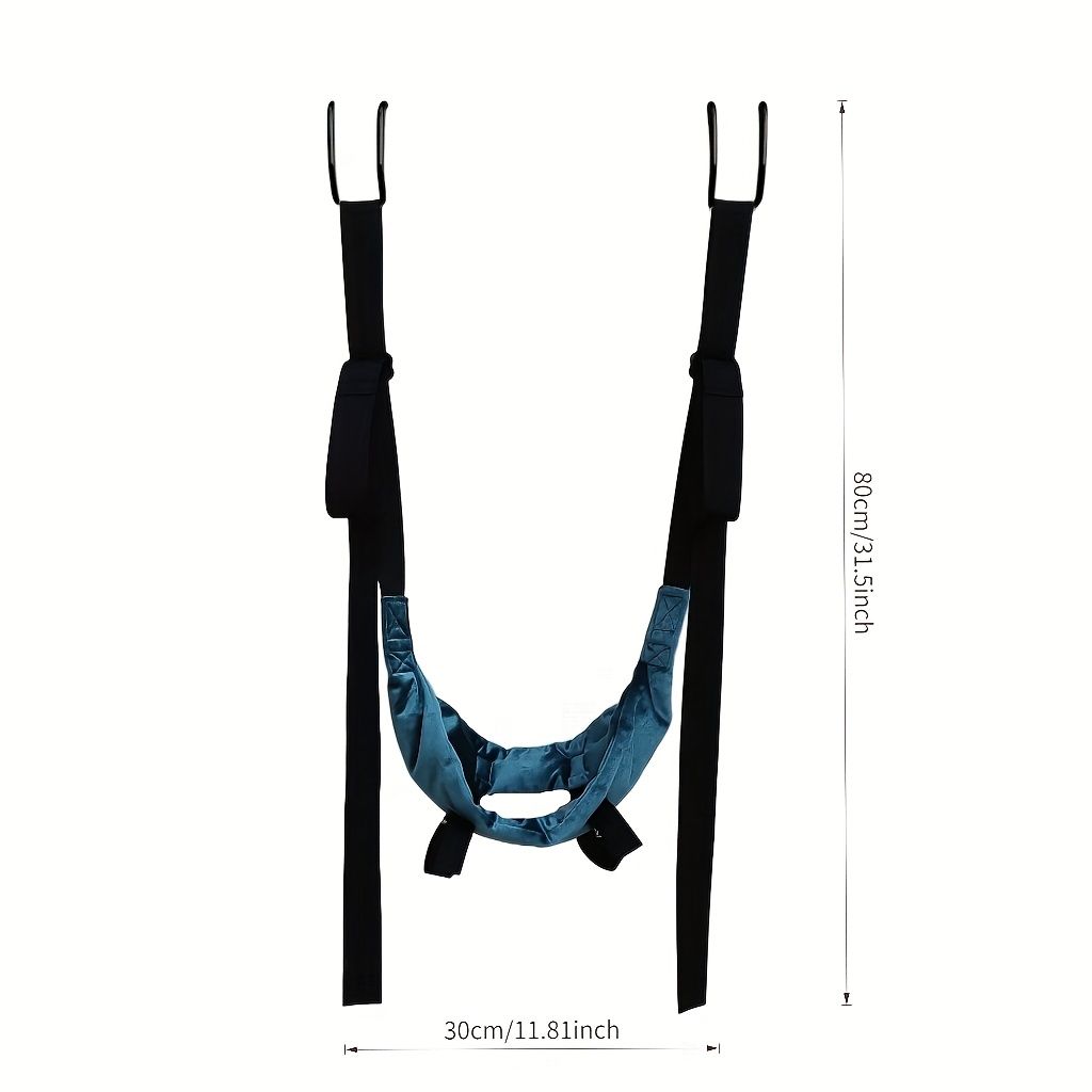Adjustable Neck Relaxation Strap – Suitable for Door/pull-up Bar Installation, Ideal for Home and Outdoor Use Resistance Band + Hook