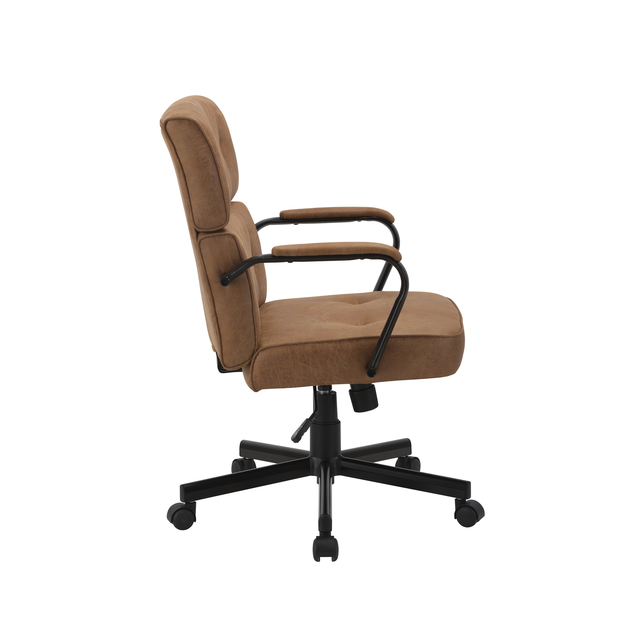 Beverly Home Office Chair In Brown Fabric โ image 3