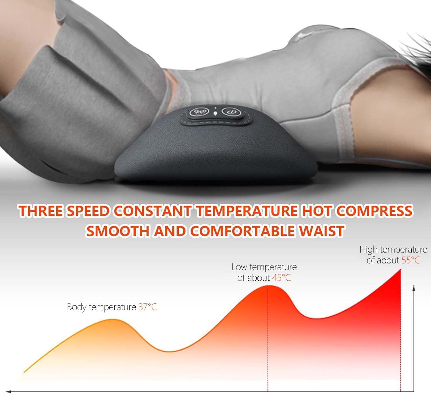 Electric 3 in 1 Back Massager,soothe massager for sciatica with Traction Lifting and Vibration Massage and Heat Compress Against Pain, Backs Massagers for Neck — image 4