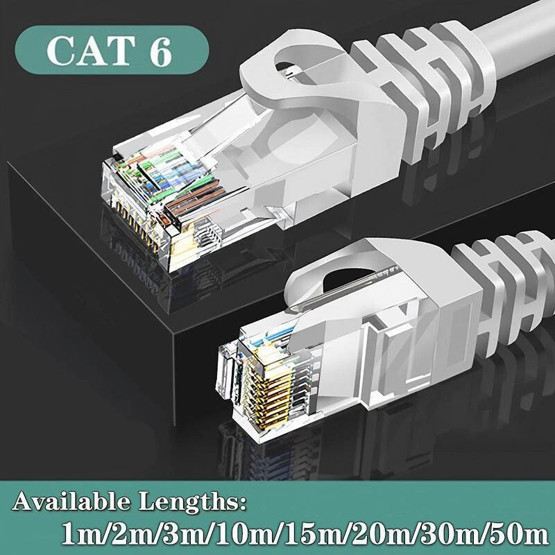 Fast Ethernet Network Cable CAT6 1000Mbps Internet RJ45 1 2 3 10 15 20 30 50m - 10M — image 2