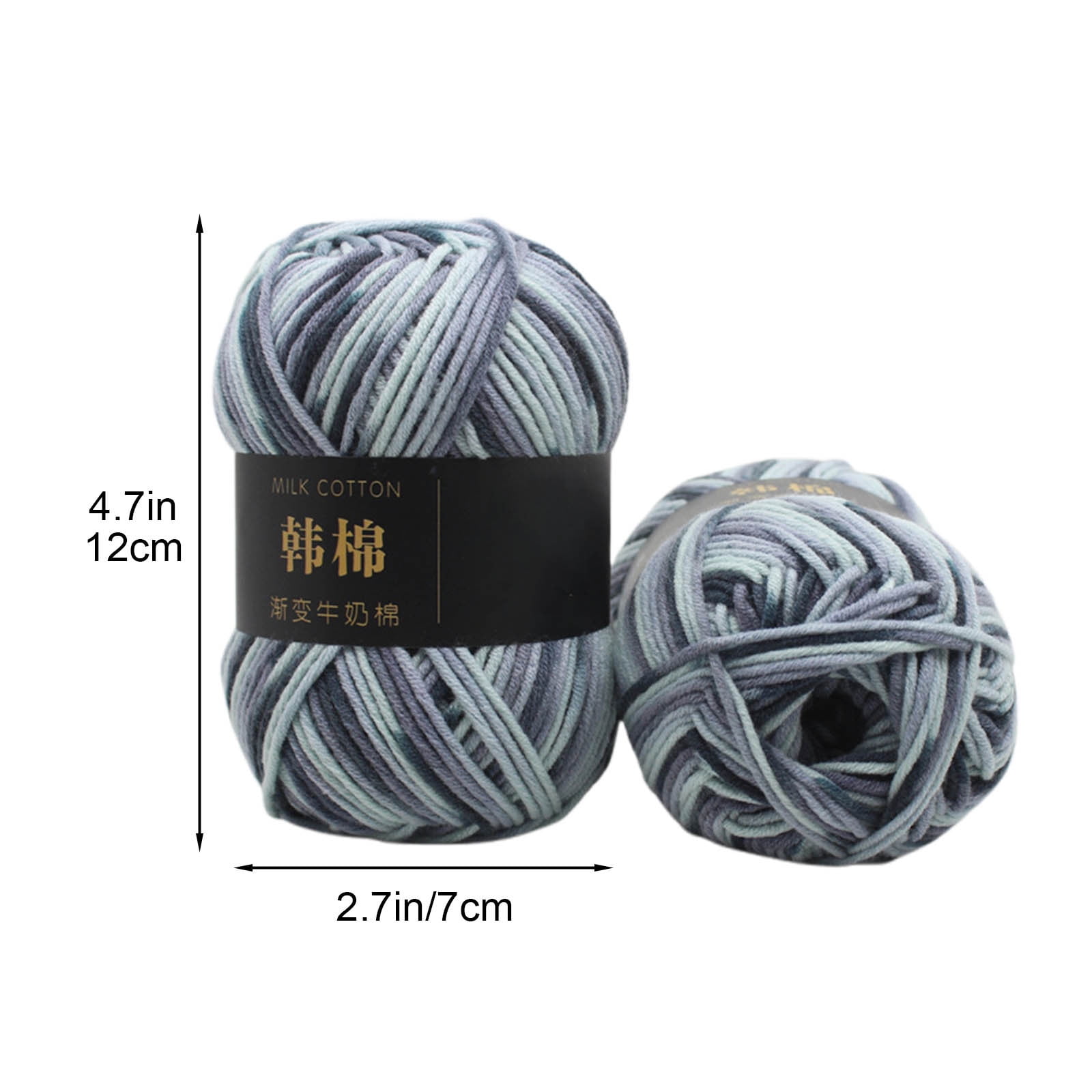 Cotton Yarn - Multicolor Rainbows Yarn,50 gram Skeins,26 Colors Available,7 Strands Of Combed Milk Cotton Crocheting Yarn for Knitting,Crochet,Weaving,Arts & — image 3