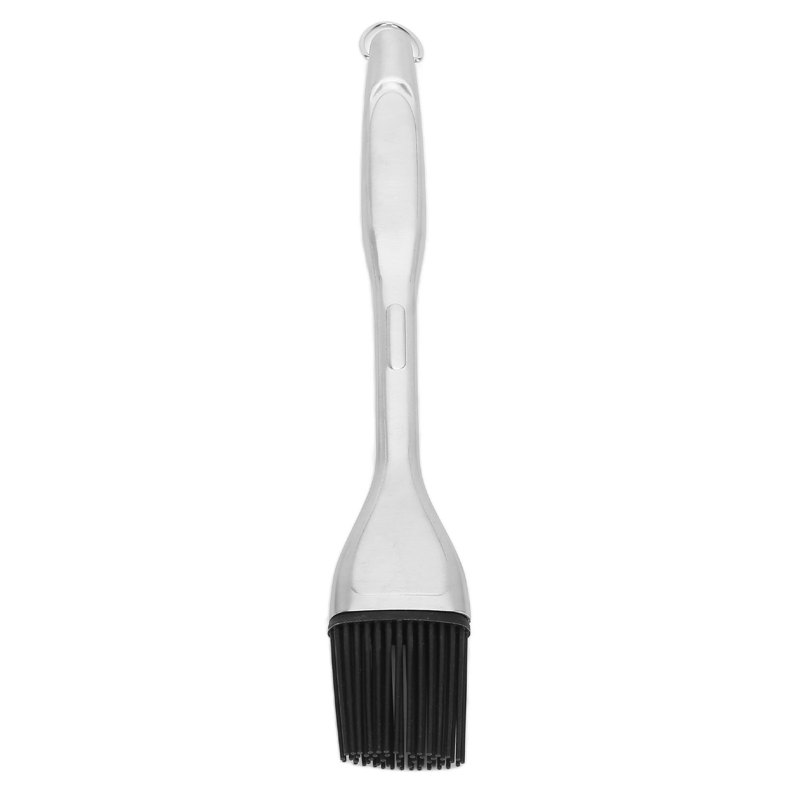 Silicone Brush Stainless Steel Handle High Temperature Resistant Kitchen Baking Barbecue Sauce Oil BrushStraight Handle Black — image 5