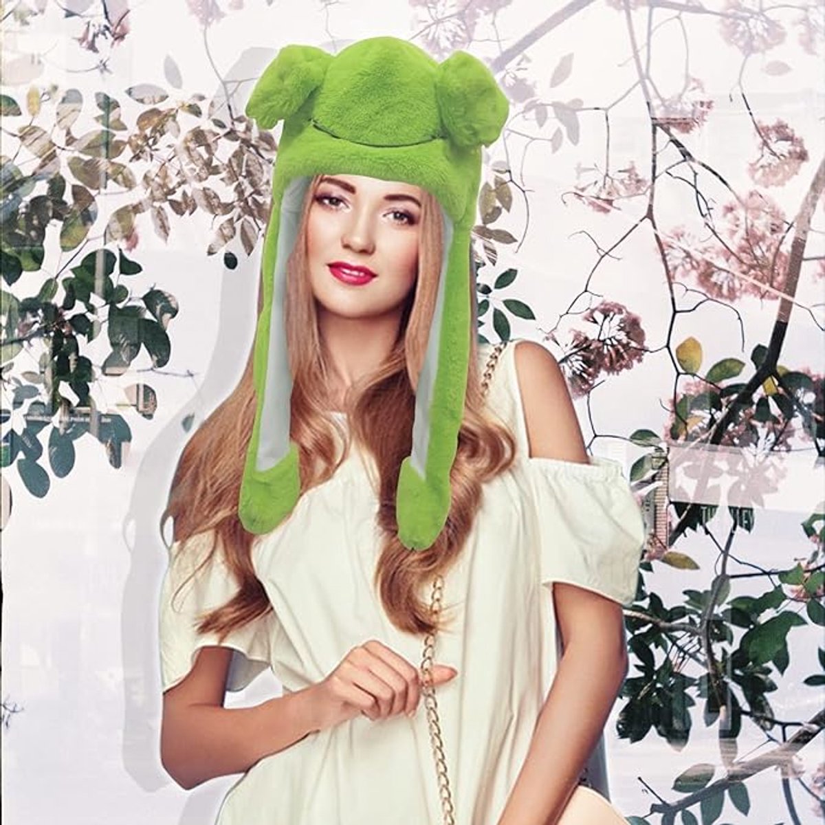 Frog Hat - Creative Stylish Caps - cute plush animal hat - frog hat with big eyes - party role-playing hat - Accessories - Headwear - Ergonomic - Very — image 5