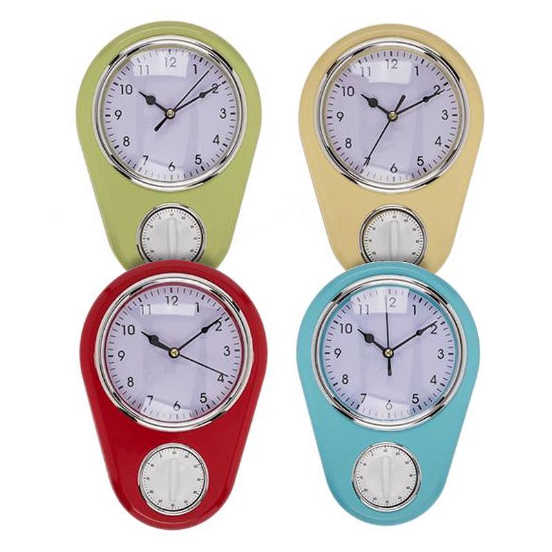 High Quality New Wall Clock & Timer - Clock with Timer Function blue 435
