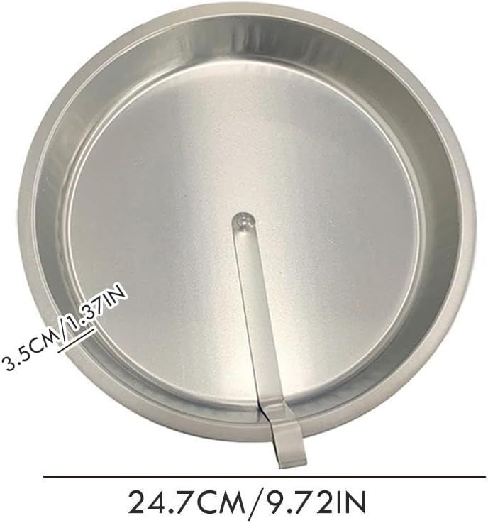 2pcs Easy Out Cake Pan with Quick Release Lever, Non-Stick Stainless Steel Baking Pan for Cheesecake, Oven-Safe for Beginners(25 × 25 × 3.5cm) — image 5