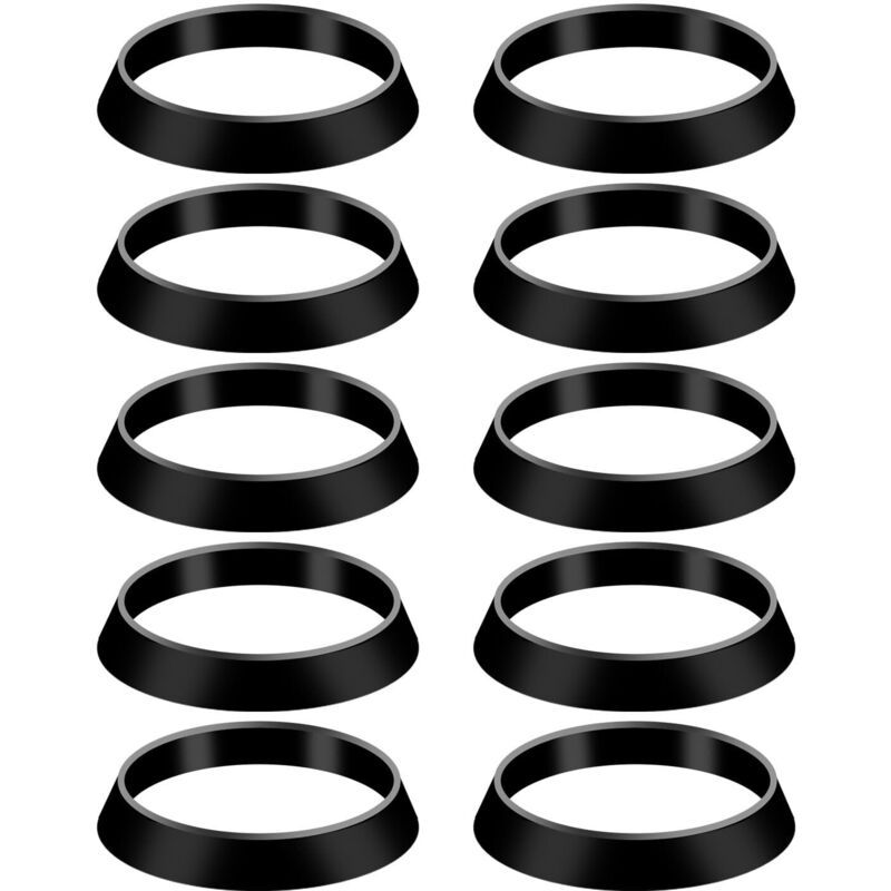 10 Pcs Taper Gasket Compatible with 1.5 Inch Drain Pipe Anti - Sink Odor Siphon Inner Diameter 38mm Outer Diameter 4, 3mm