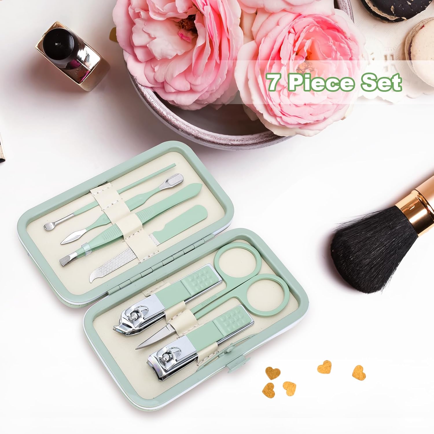 Manicure Set-Stainless Steel Nail Care Set-Professional 7 in 1 Ingrown Toenail Clipper Grooming Tool-Pedicure Kit & Toe Nail Cutter-Thick Nail โ image 4