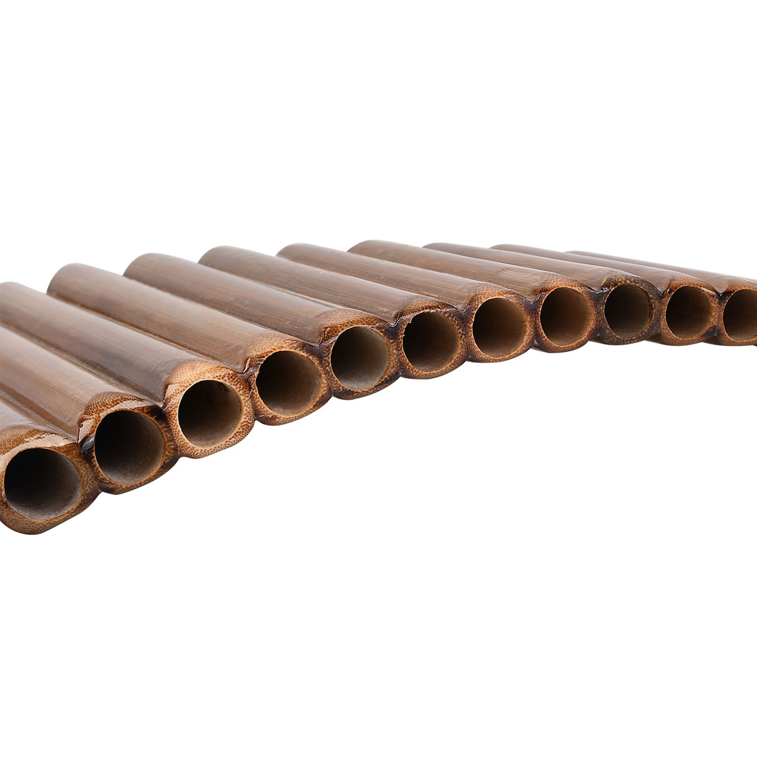 Handmade 15-Pipe Bamboo Pan Flute Natural Woodwind Instrument G-Tone โ image 4