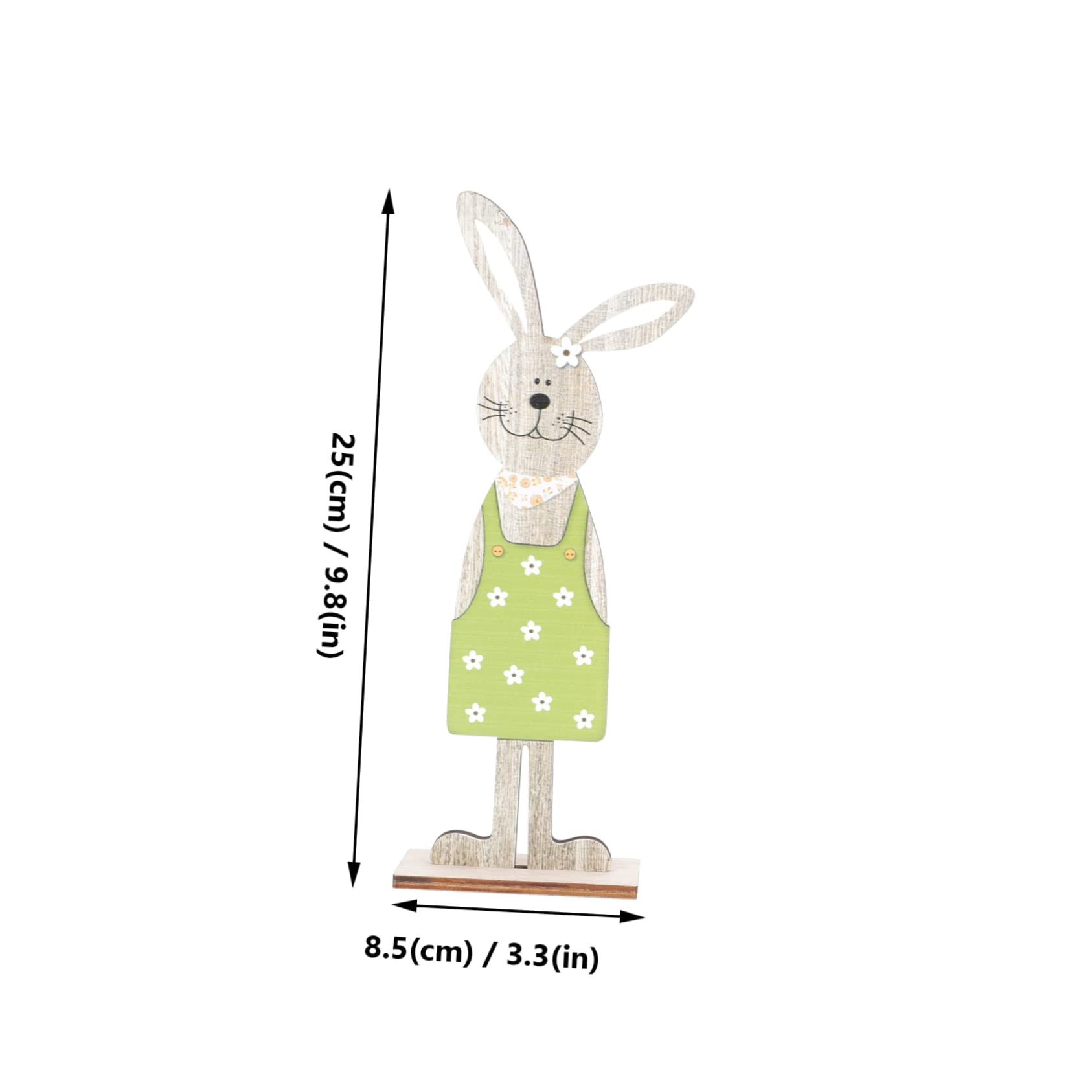 1 Pair Rabbit Ornament Rustic Home Decor Rustic Decorations Country Home Decor Nutcracker Toy Bunny Figurine Spring Decor Bunny — image 2