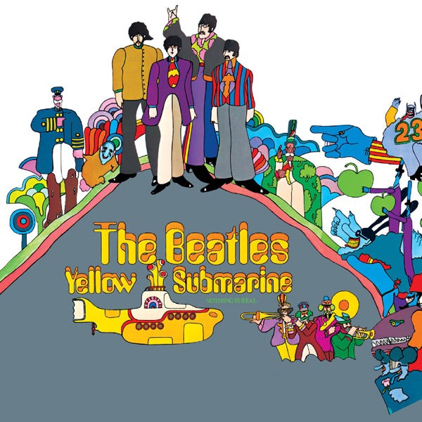 Crosley Record Storage Crate & The Beatles - Yellow Submarine - Vinyl Album Bundle — image 2