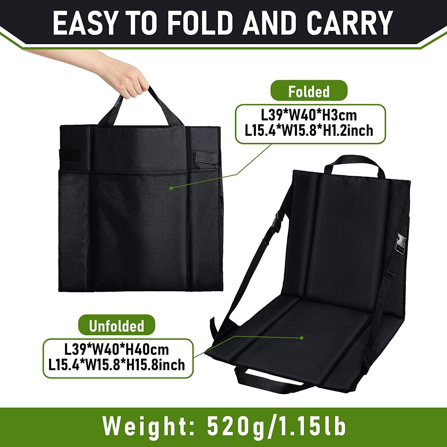 Portable Stadium Seat with Backrest — image 5