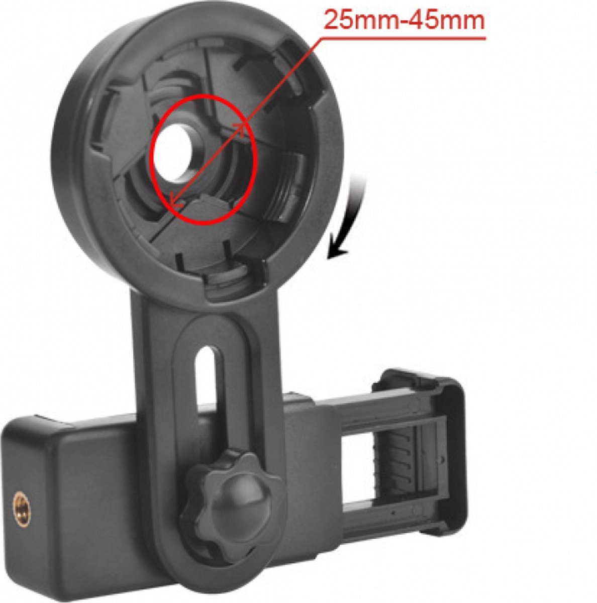 Smartphone Holder - Mobile Phone Adapter Mount - Smartphone Photography Accessory - Phone Camera Lens Set - Clip-On Design - for spotter's/binoculars/telescope — image 6