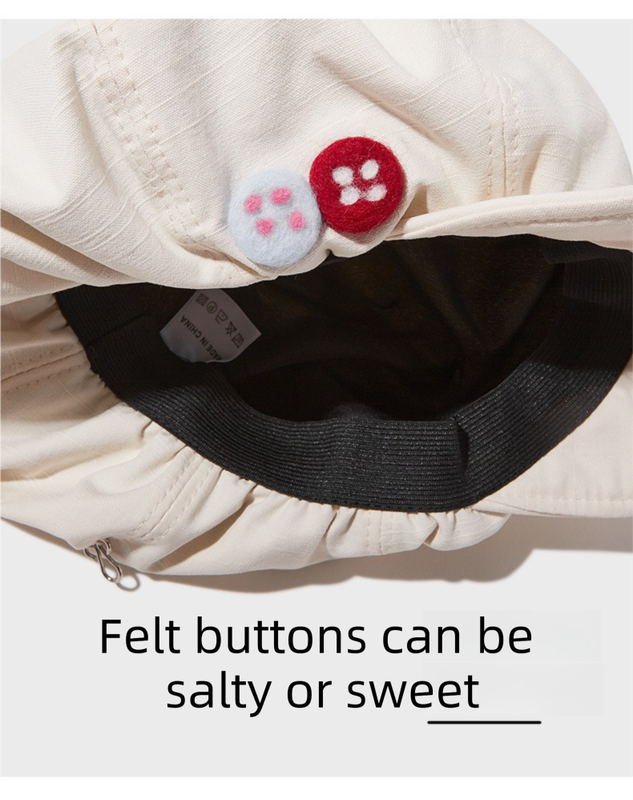 Women's Beige Newsboy Cap UPF50+ Sun Protection Cotton Blend Octagonal Beret Hat - Adjustable Breathable Baker Boy Style with Cute Button Detail — image 5