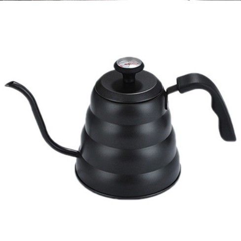 Gooseneck Kettle with Thermometer - 1.2L Pour Over Coffee & Tea Kettle,Stainless Steel Gooseneck Kettle Pot, Precision Pour Drip Spout, Suitable for