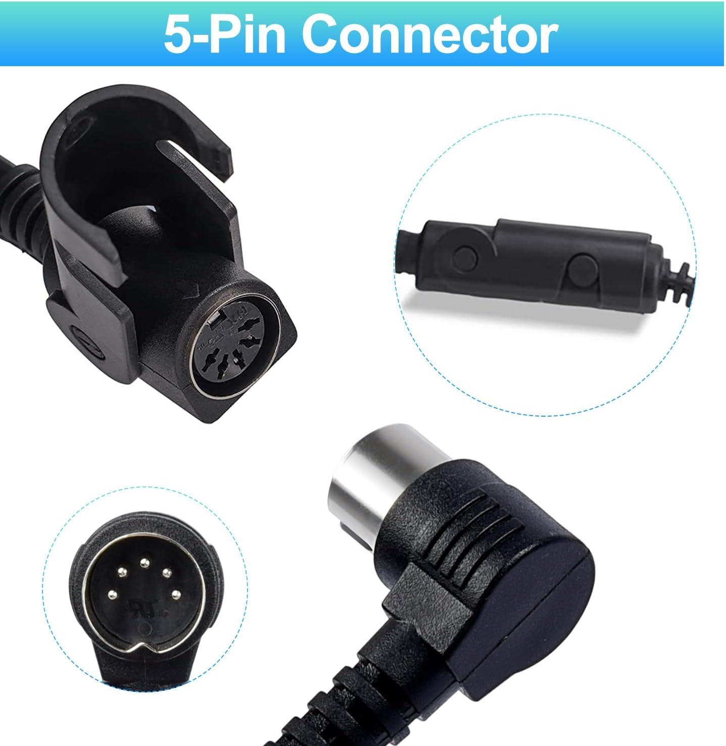 Recliner Remote Lift Chair Remote Replacement 2 Button (Up/Down) 5-Pin Hand Controller for Lazyboy, Golden Limoss OKIN — image 3