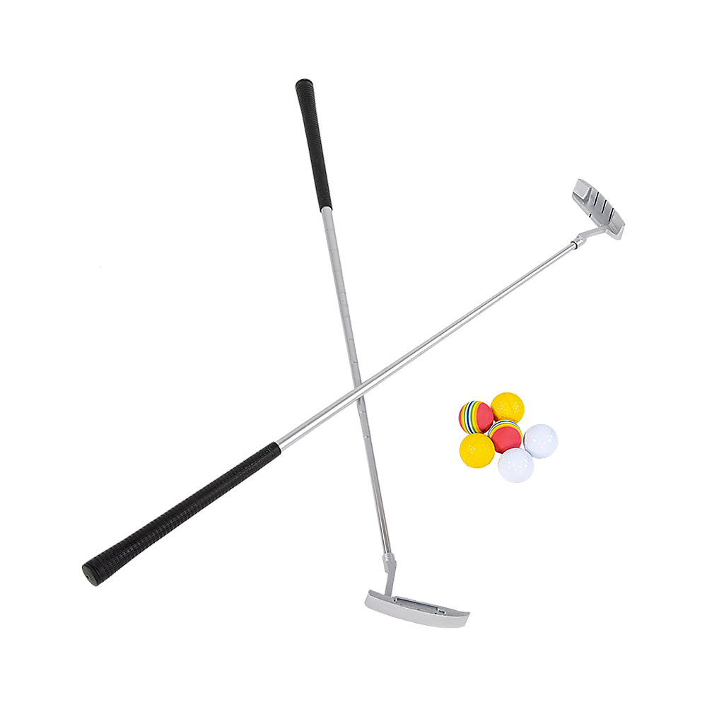 Golf Beer Pong Game Toy Set Green Golf Putting Matt with 2 Putters, 6 Balls โ image 4