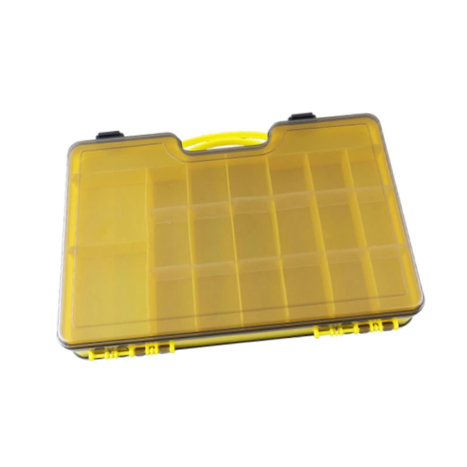 Fishing Tackle Box Organizer with Removable Dividers,44 Grids,Fishing - Yellow — image 4