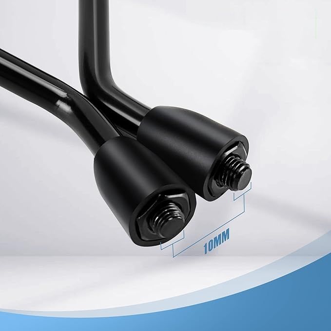 Universal Rearview Mirrors for Motorcycle - Side Mirror - Mirror, ABS + Steel material, direct exterior replacement โ image 3