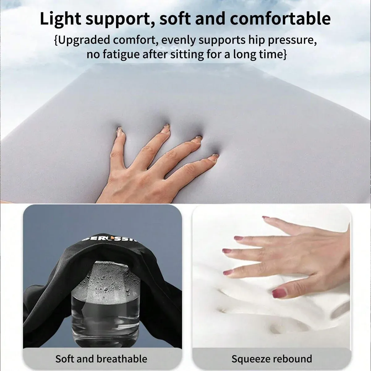 Comfort Cushion Pad Universal Vehicle Chair Mat Breathable Seat Protector - Beige โ image 6