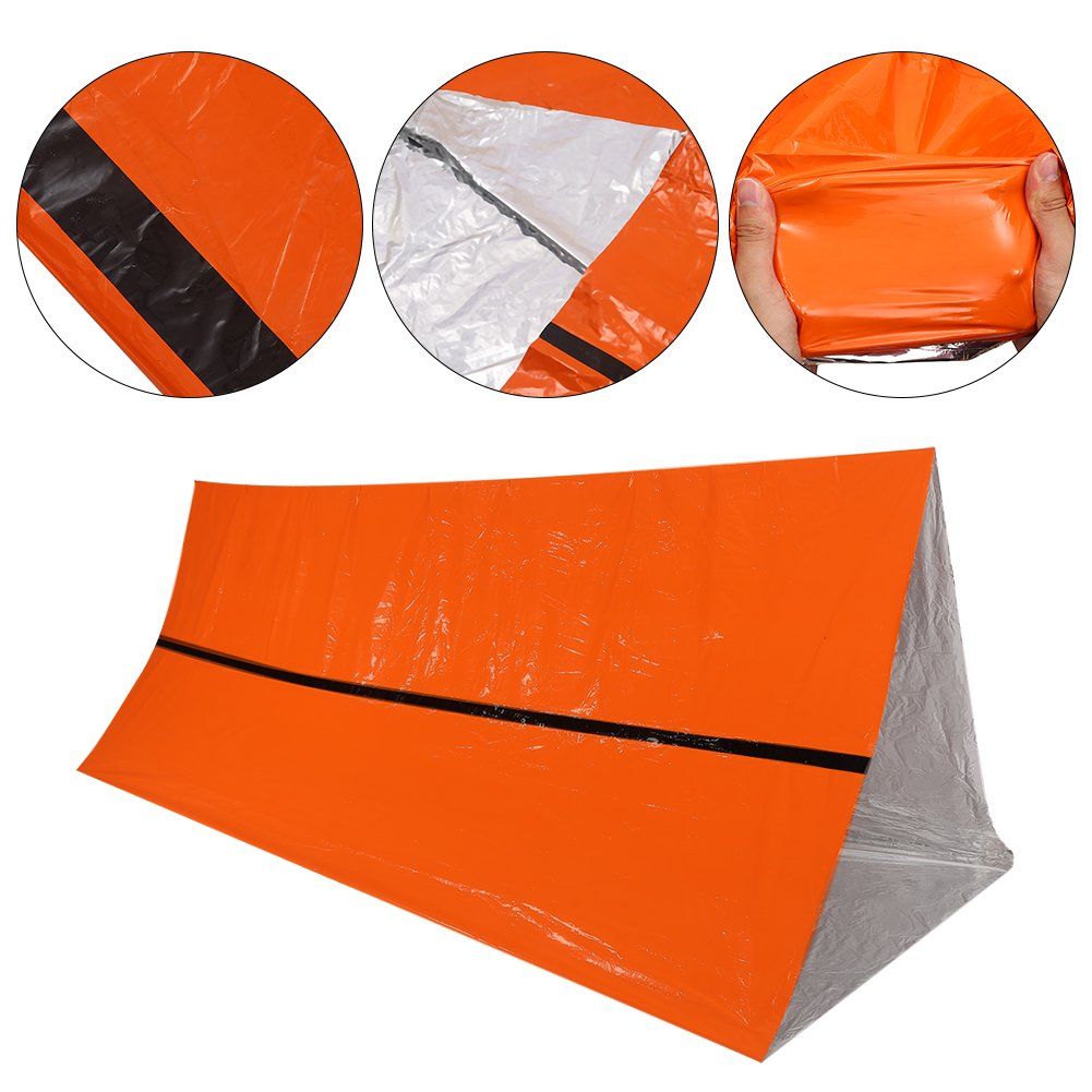 Outdoor Emergency Tent, Waterproof Foldable 2 Person Tube Tent Survival Shelter Survival Tent for Camping Hiking Kayaking โ image 5