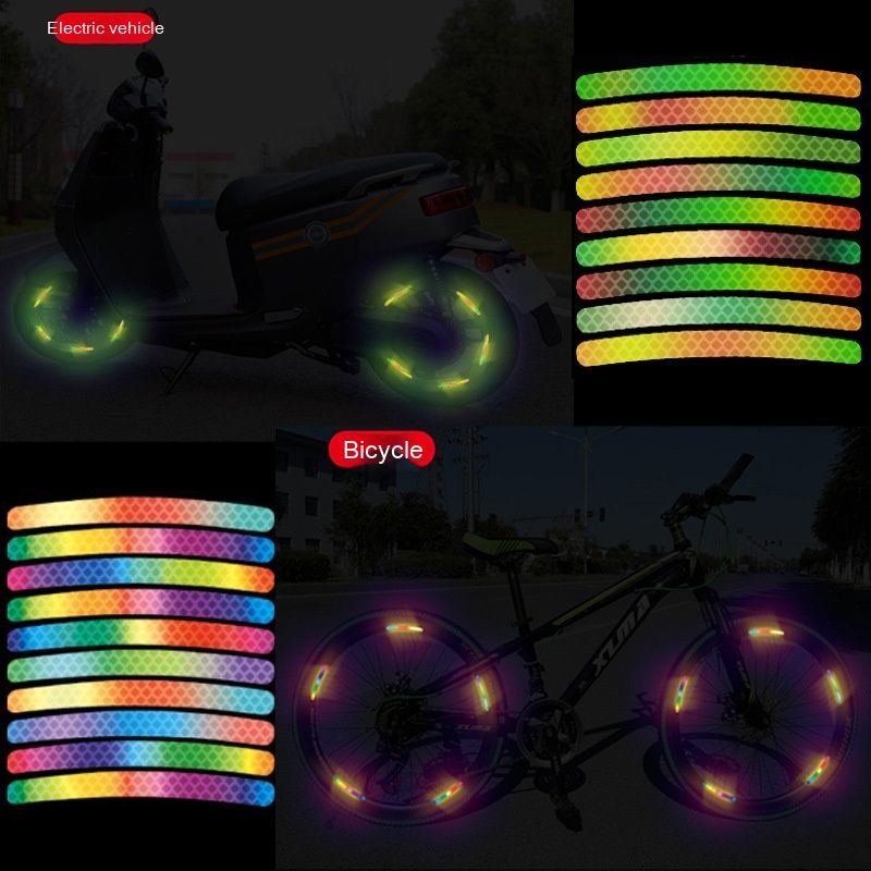 80PCS Reflective Car Wheel Decorative Stripe Stickers, Night Safety Warning Car Stickers, Anti-Scratch Reflective Stickers โ image 4