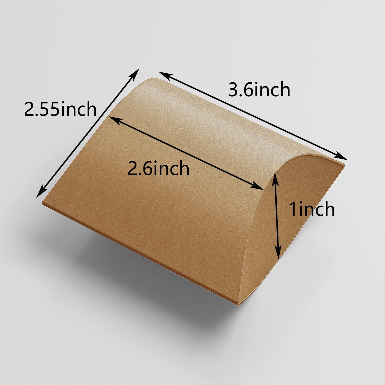 BallHull Kraft Paper Pillow Candy Box, Foldable Gift Box with Jute Rope for Weddings, Parties, Birthdays, Holidays, 60 Pcs β image 2