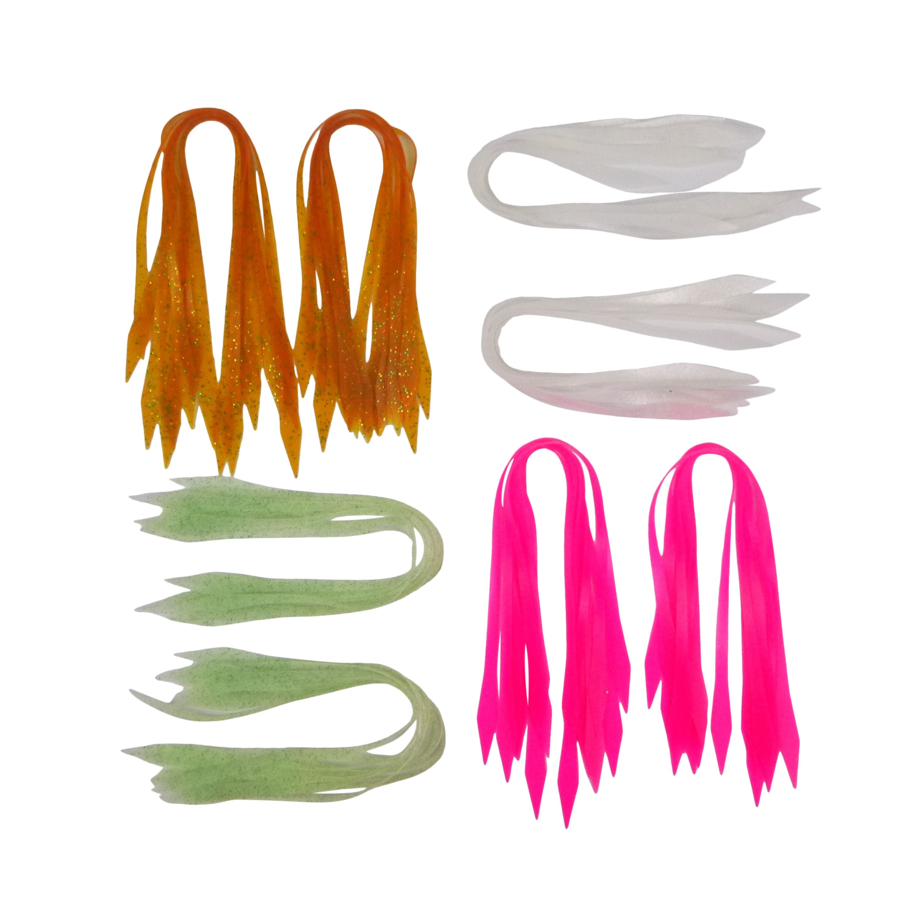 Artizan Silicon Lure Tails, Hot Pink, Pack of 20 — image 3