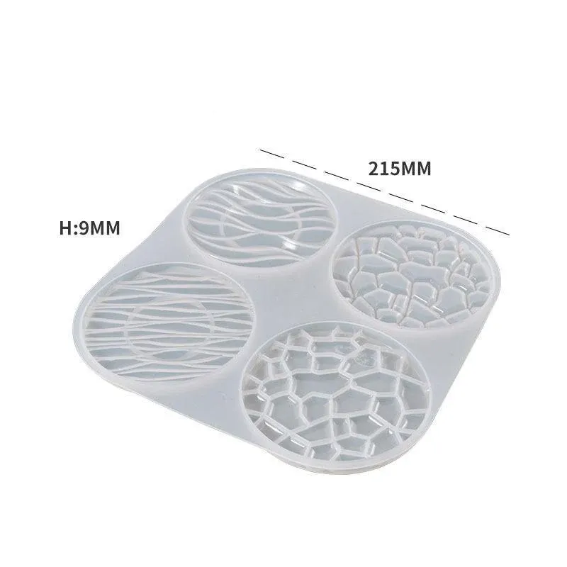 Coaster Cup Mat Mold Wave Diamond Pattern Silicone Mould for Epoxy Resin Casting โ image 4