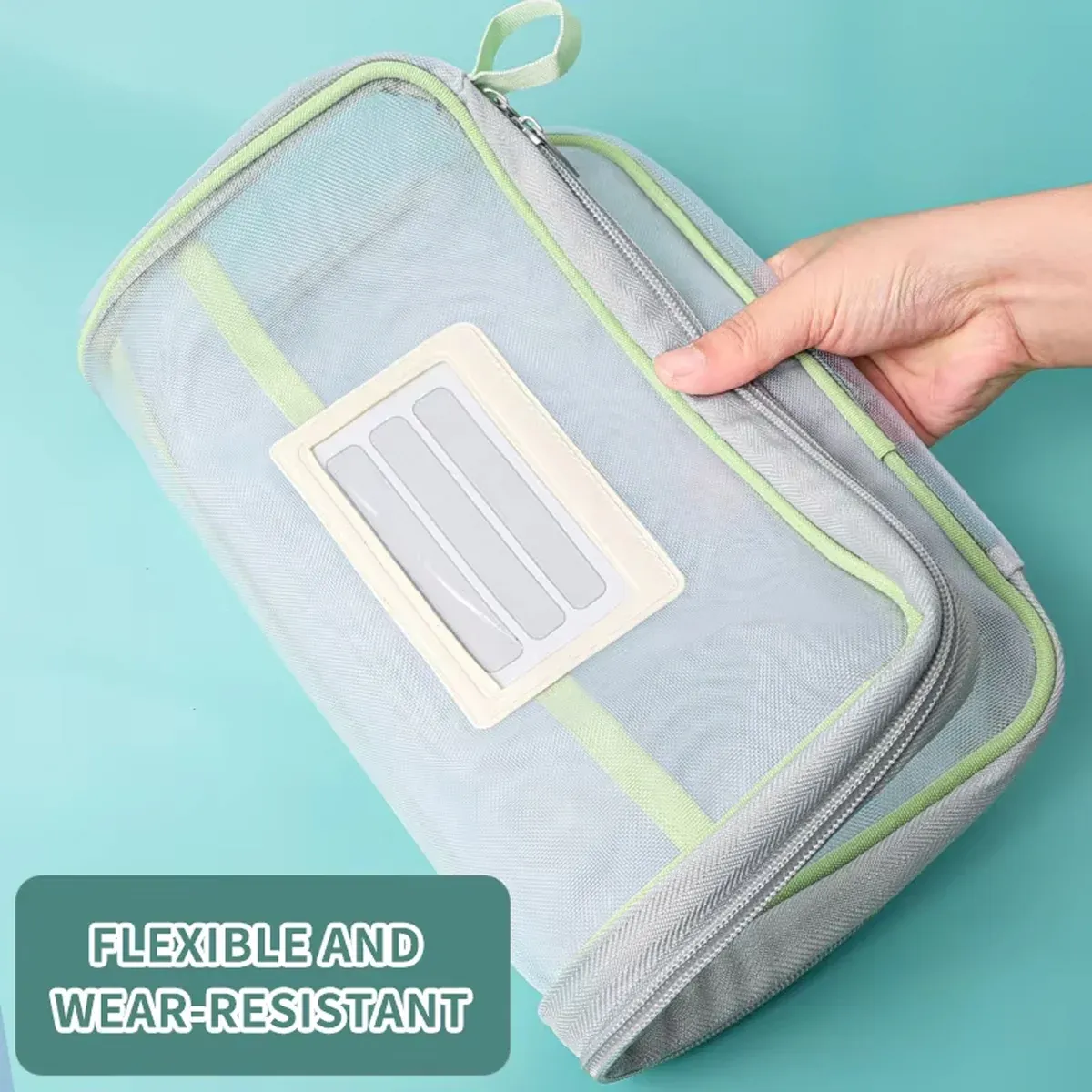 4PCS A4 Clear Zipper File Storage Bags Large Capacity for Documents Books Papers — image 6