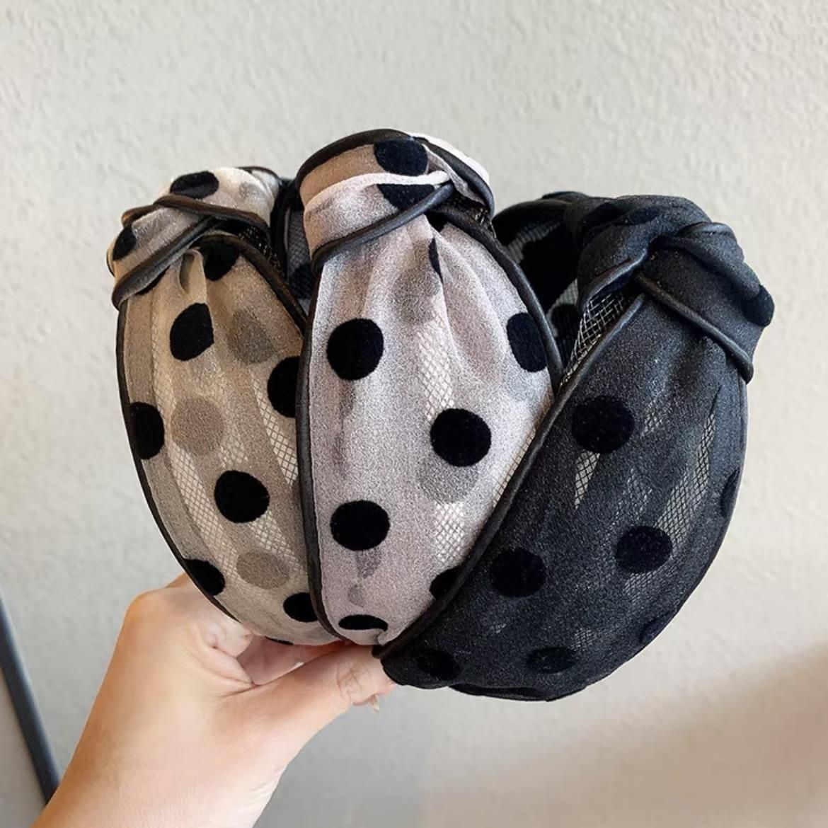 3 Pcs Fashion Hair Hoop Veil Design Headbands Cross Knot Bow Hairbands Hair Accessories for Women Teens Elderly โ image 4