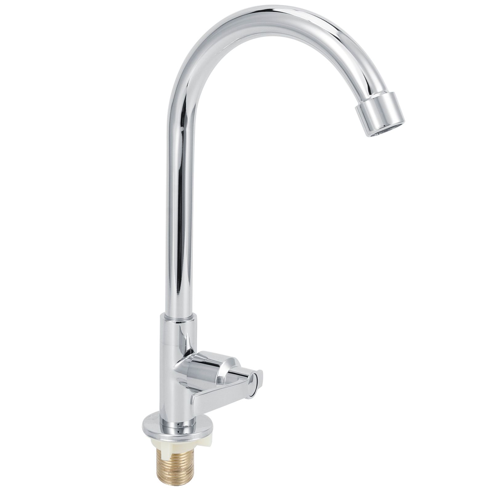 G1/2 Sink Faucet 360 Degree Rotating Stainless Steel Cold Water Tap Kitchen Bathroom Supply — image 2