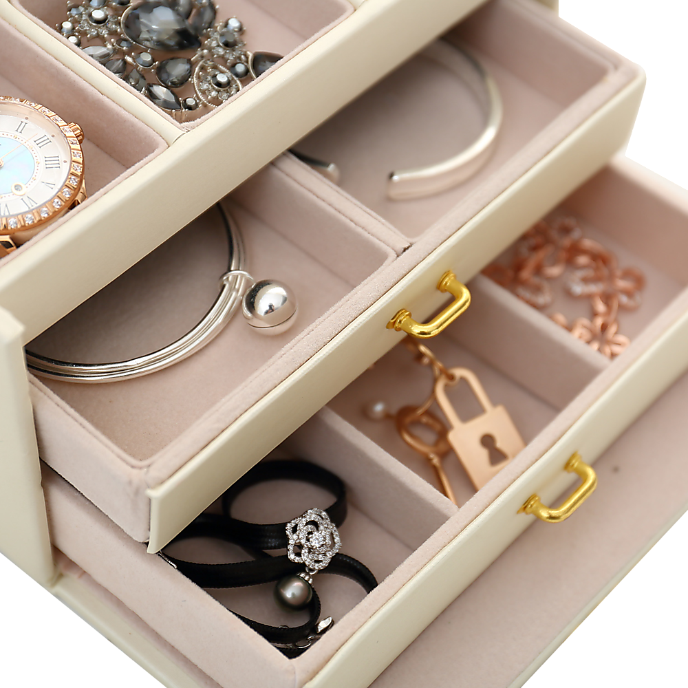Jewellery Storage Box Girls Ring Necklace Display Organiser Case For Neat Accessory Storage — image 6
